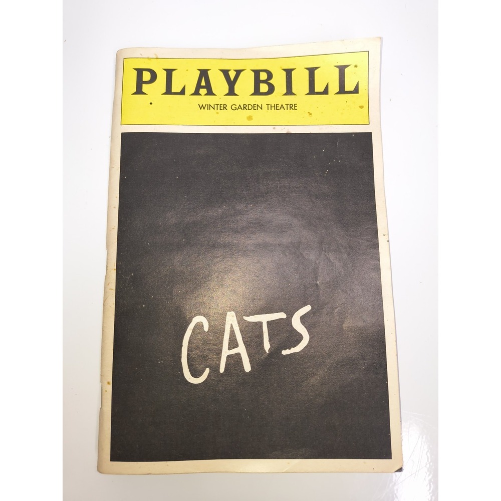 CATS Broadway Playbill Winter Garden Theatre Magazine August 1983 First Year